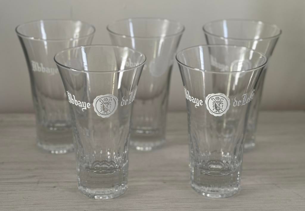 Lot de 5 Verres Abbaye de Leffe, Enlèvement ou Envoi, Comme neuf
