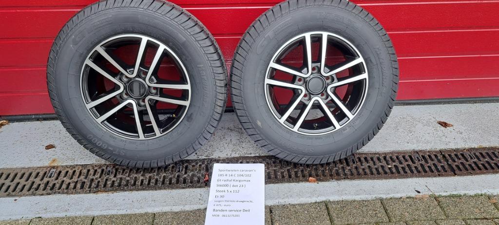 Aanhanger/ caravan wielen LMV 14 inch nieuw ( Security ), Ophalen, Nieuw
