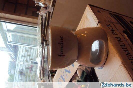 chocolade fondue stel, Gebruikt