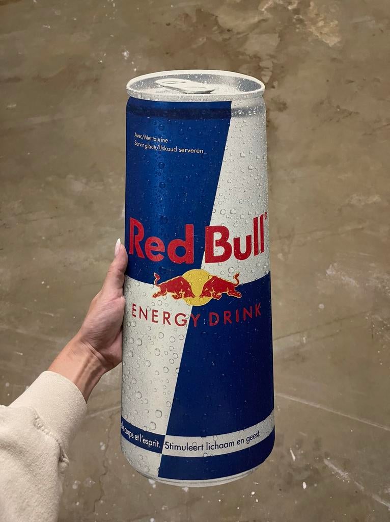 Redbull energy drink metalen wanddecoratie, Enlèvement, Utilisé