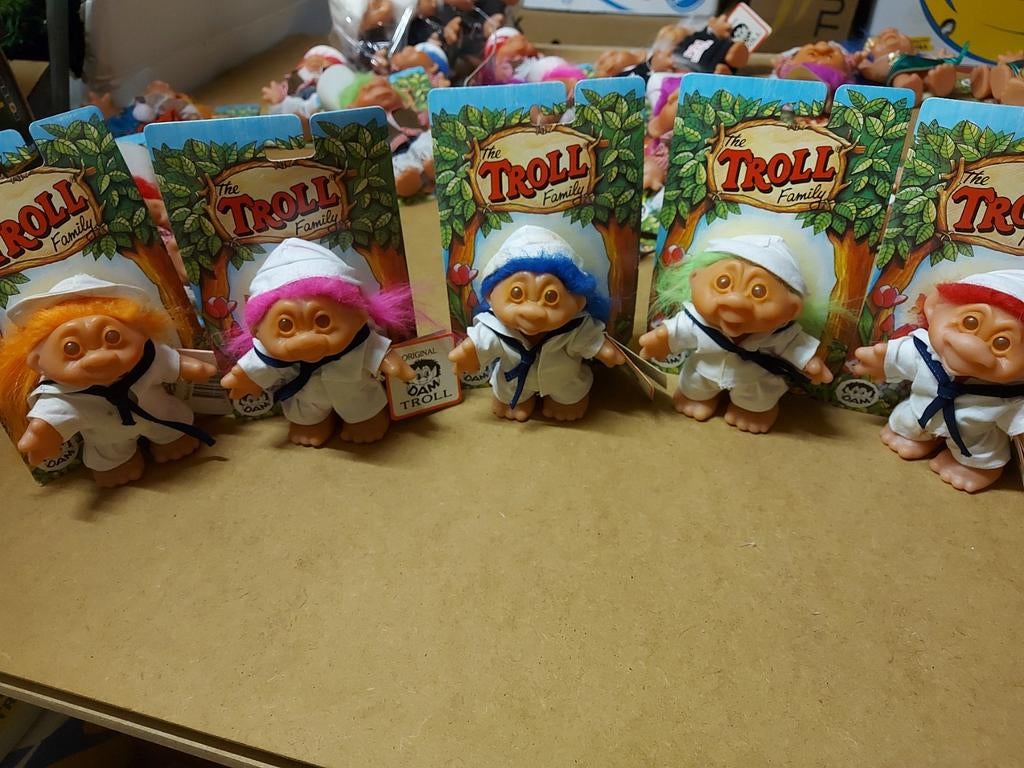 Zeldzame trollen van Thomas dam vintage  per stuk vanaf 5 €, Verzamelen, Ophalen of Verzenden
