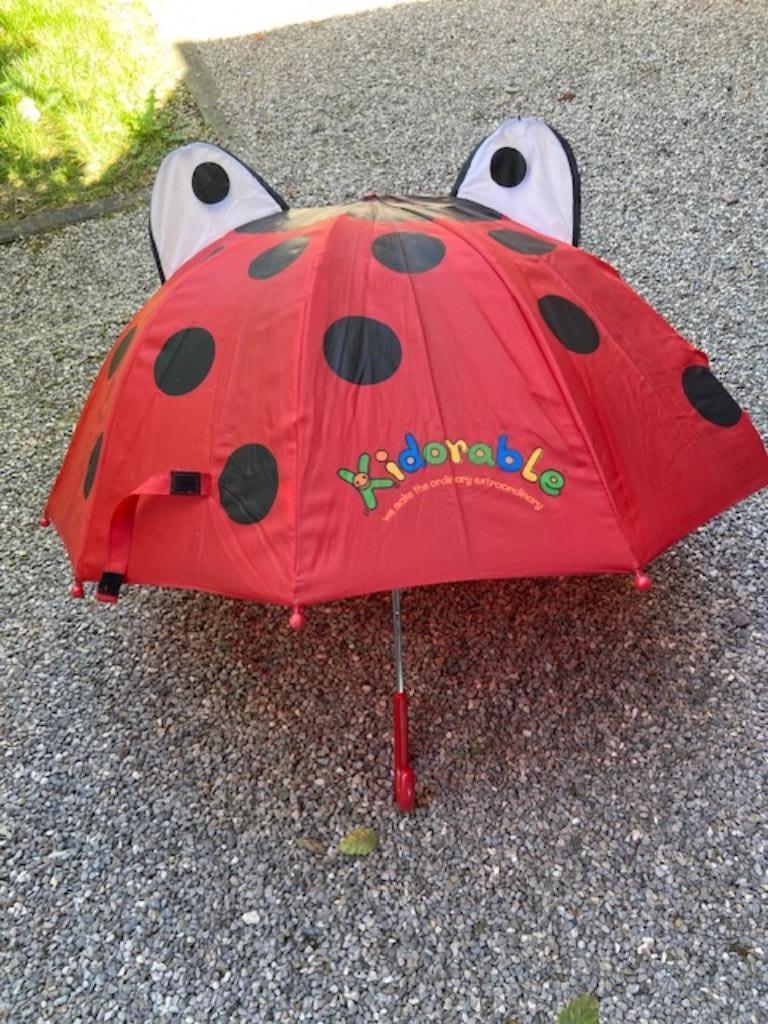 kinderparaplu - kidorable - lieveheersbeestje, Enlèvement ou Envoi, Utilisé, Rouge