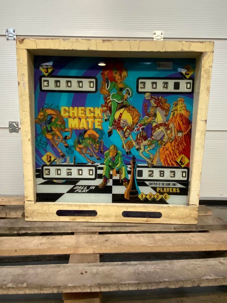 flipperkast Recel Check Mate, Collections, Machines | Flipper (jeu), Pièces ou Jeu en panne, Enlèvement, Utilisé, Autres marques