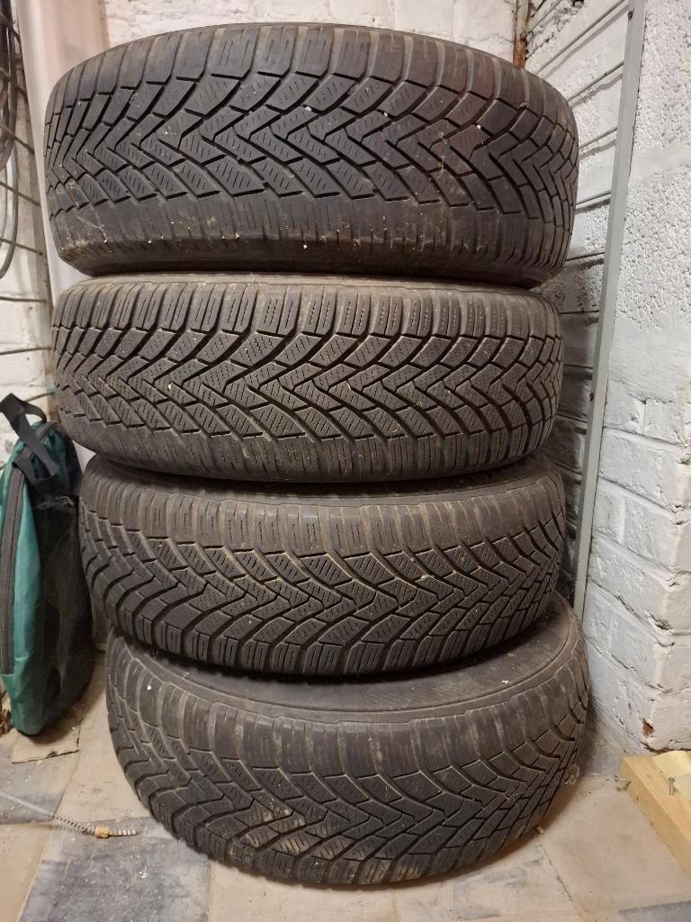 Pneus hiver Continental sur jantes, Autos : Pièces & Accessoires, Pneus & Jantes, 15 pouces, Pneus hiver, Pneu(s), Enlèvement