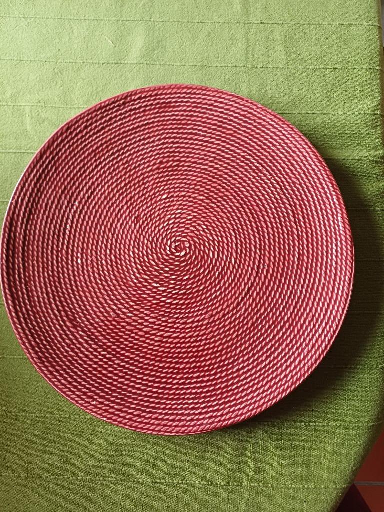 Plat rond BOCH frères Keralux Belgium, Ophalen of Verzenden