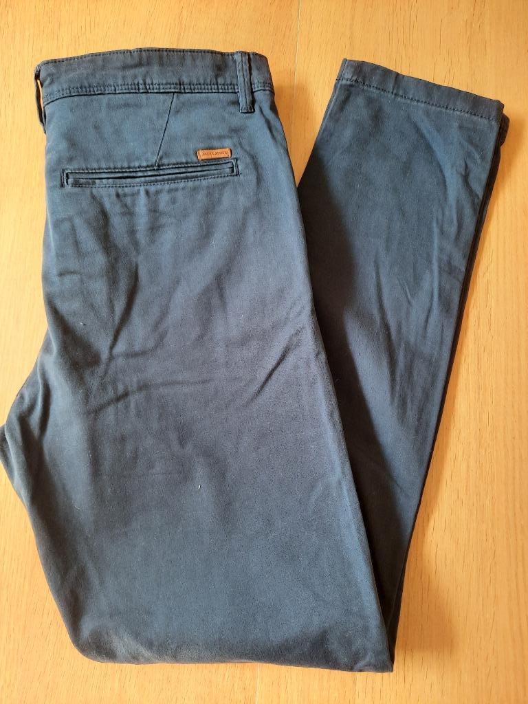 Pantalon Jack and Jones Bleu 30/32, Enlèvement ou Envoi, Comme neuf, Bleu, Jack & Jones