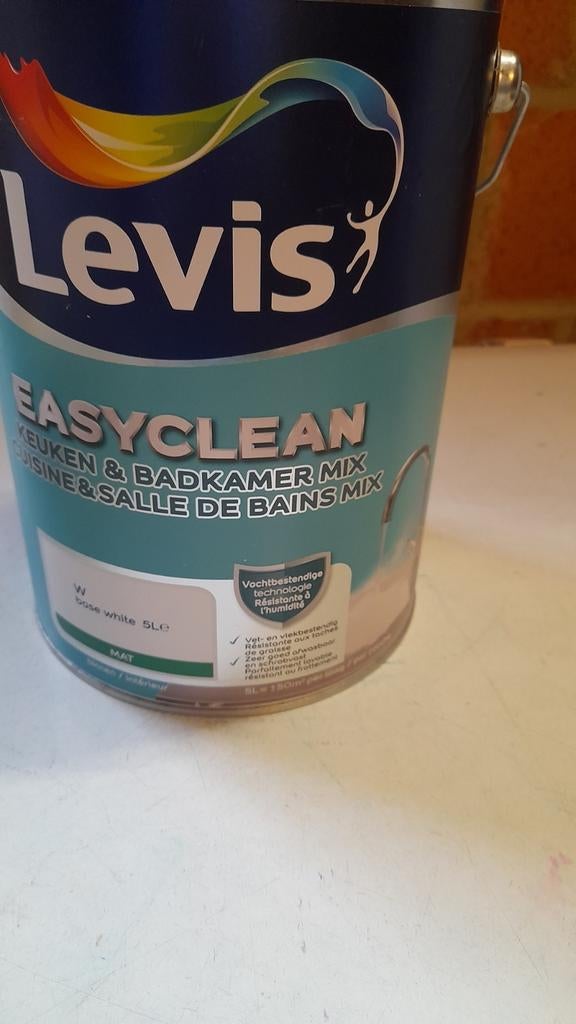 5 litres de couleur levis bleu -clair, Enlèvement ou Envoi, Comme neuf, Bleu