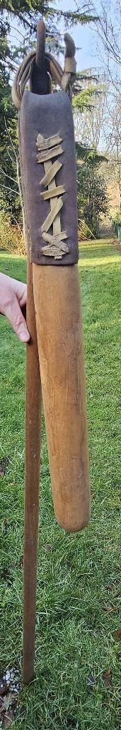 Antieke houten dorsvlegel, Antiek en Kunst, Ophalen