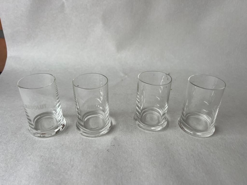 Borrelglaasjes absolut wodka, Ophalen of Verzenden, Zo goed als nieuw