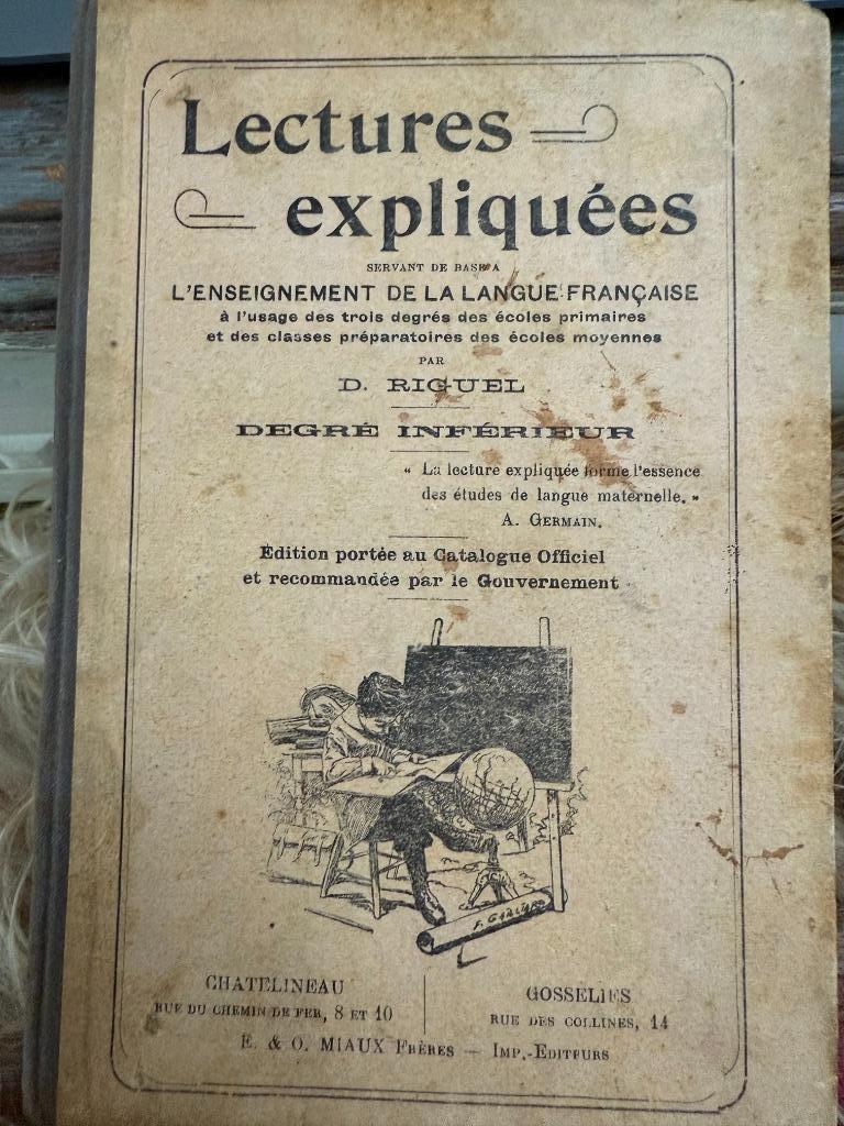 Lectures expliquées, RIGUEL, années 1920, Enlèvement