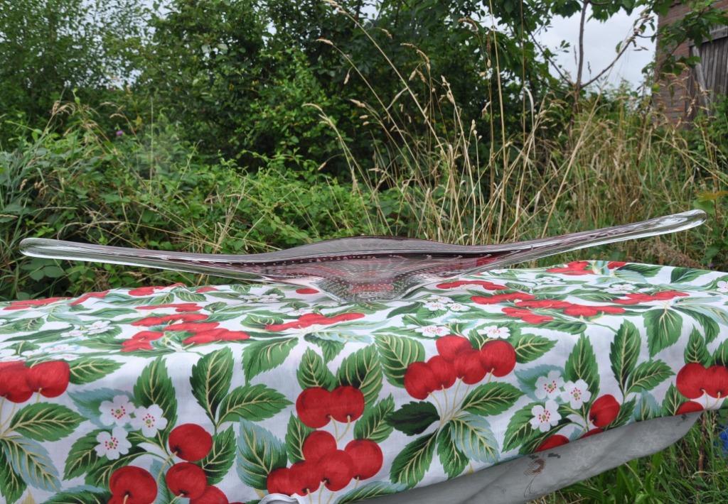 vasque milieu de table en verre soufflé et etiré, Enlèvement