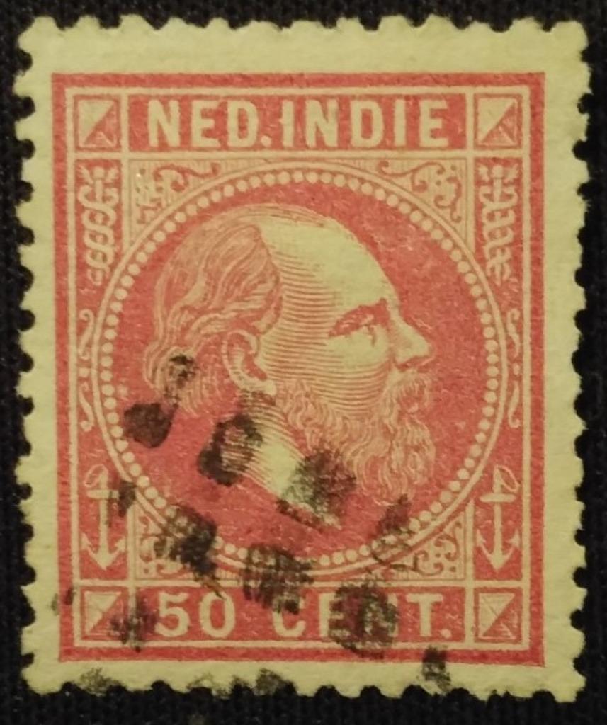 NED.INDIË - nr. 15H met puntstempel, Timbres & Monnaies, Timbres | Indes orientales néerlandaises, Envoi, Affranchi, Indes néerlandaises