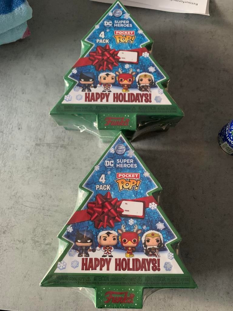 Mini funko pops happy holidays super heroes, Enlèvement, Neuf