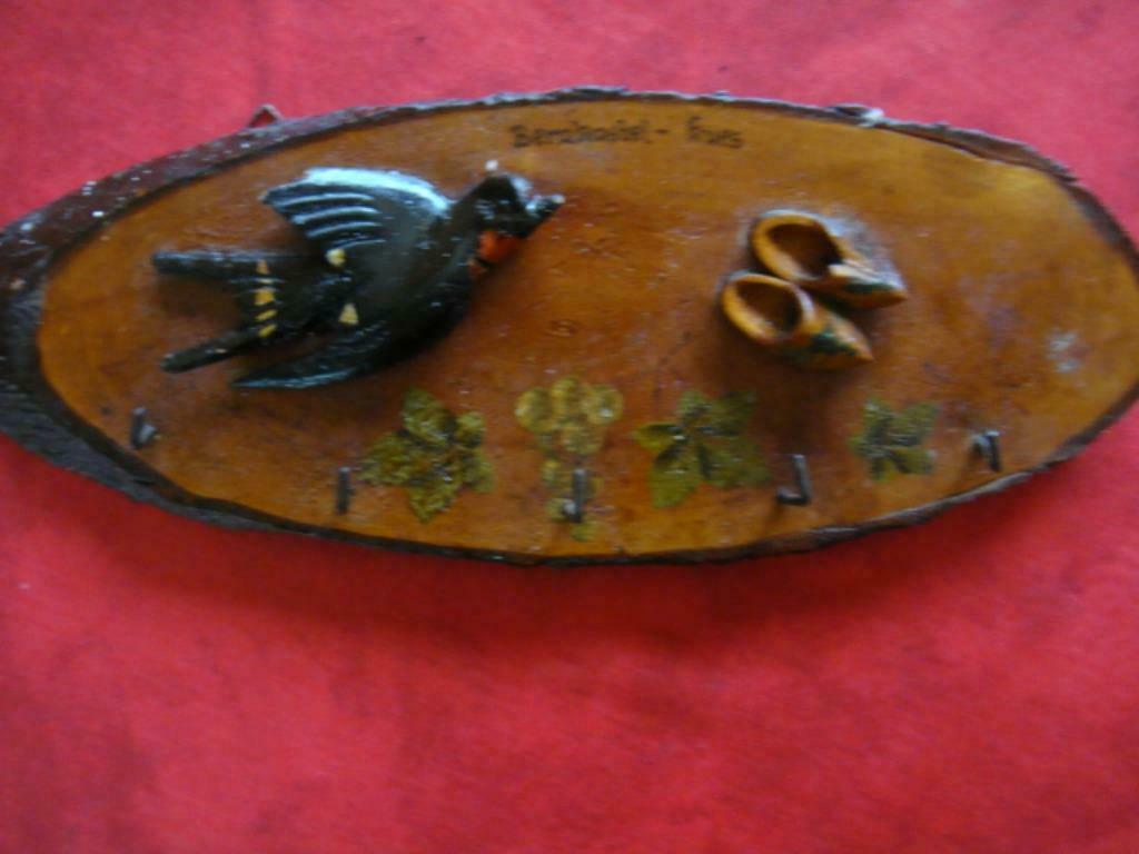 Porte-clés en bois (ancien), Collections, Porte-clés, Utilisé, Autres types, Enlèvement ou Envoi
