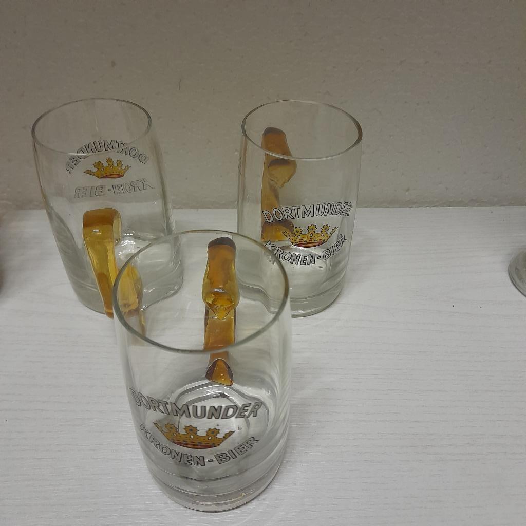 6 bierglazen Dortmunder Union in nieuwe staat, Verzamelen, Ophalen, Zo goed als nieuw, Glas of Glazen, Overige merken