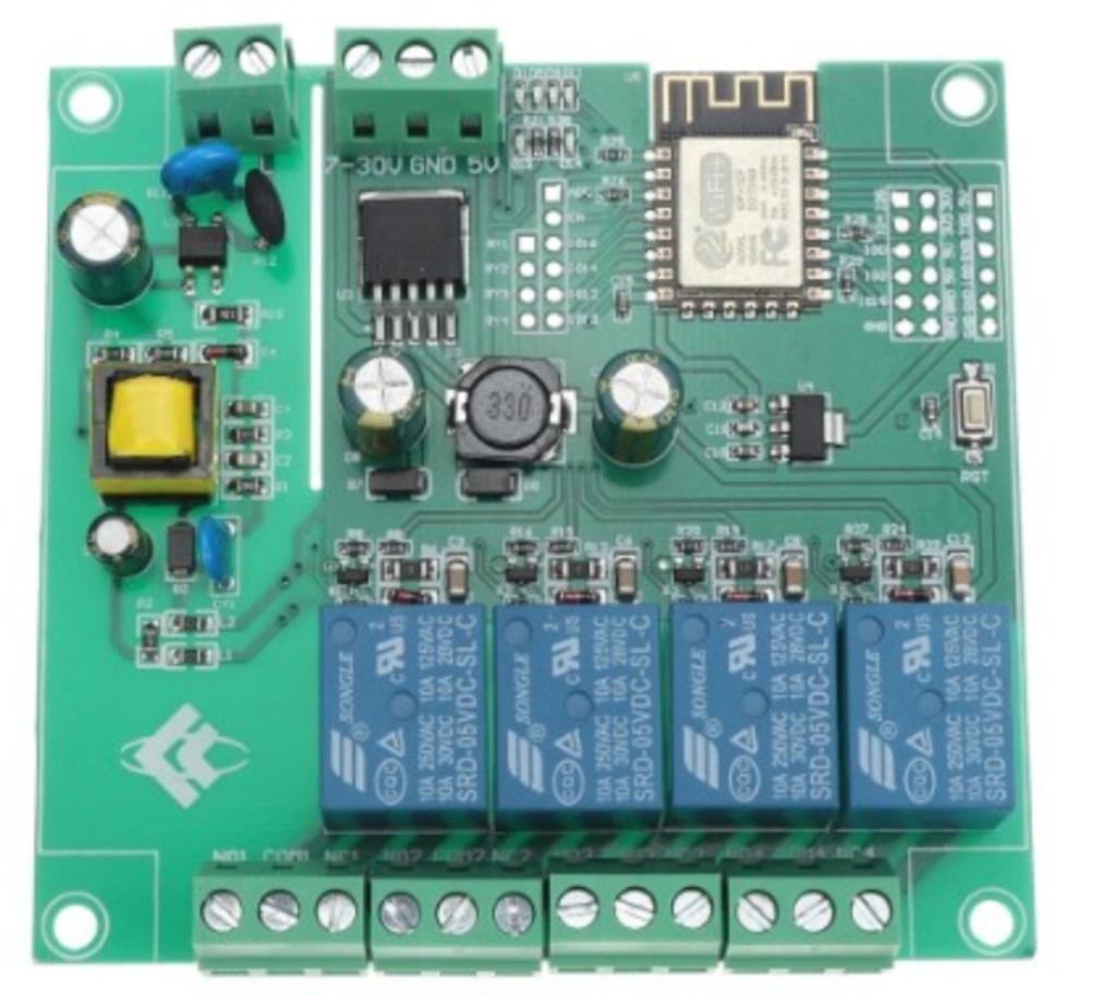 AC/DC ESP8266 WIFI-vierwegrelaismodule met TASMOTA geflasht, Ophalen of Verzenden, Nieuw