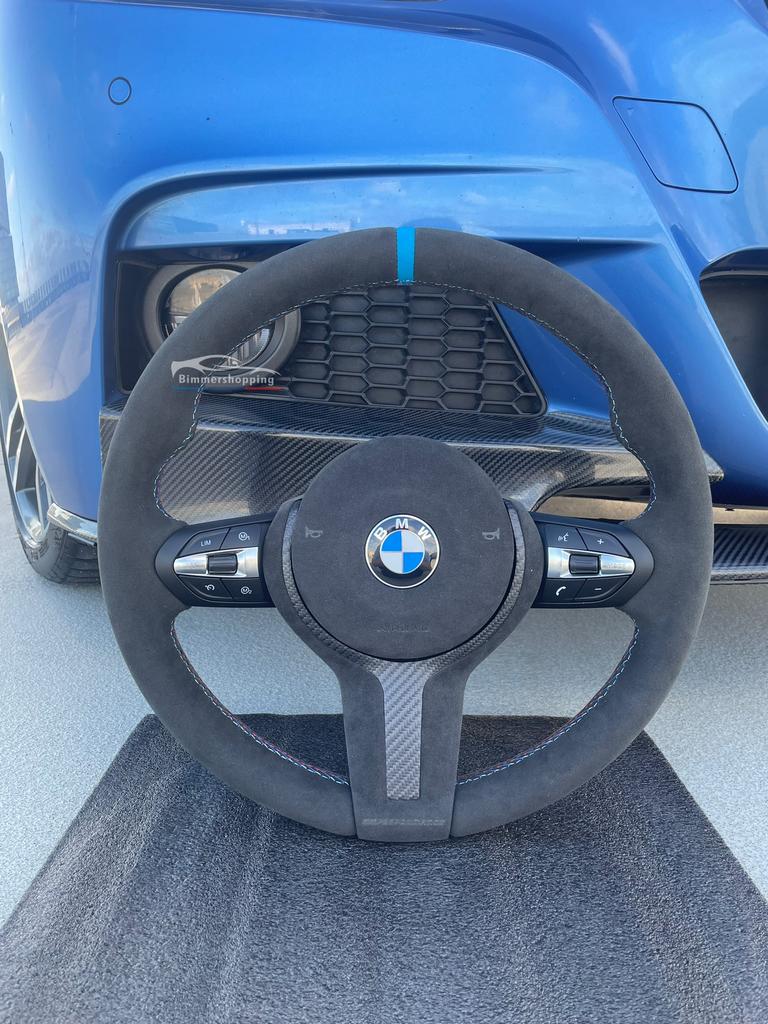 Bmw alcantara stuur, blauw 12H markering.F20 F21 F30 F32 etc, Auto-onderdelen, Ophalen of Verzenden, Nieuw, BMW