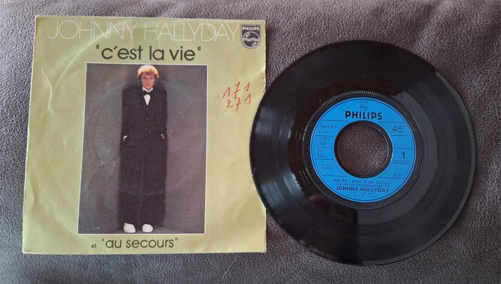 Vinyle 45 tours Johnny Hallyday, Enlèvement