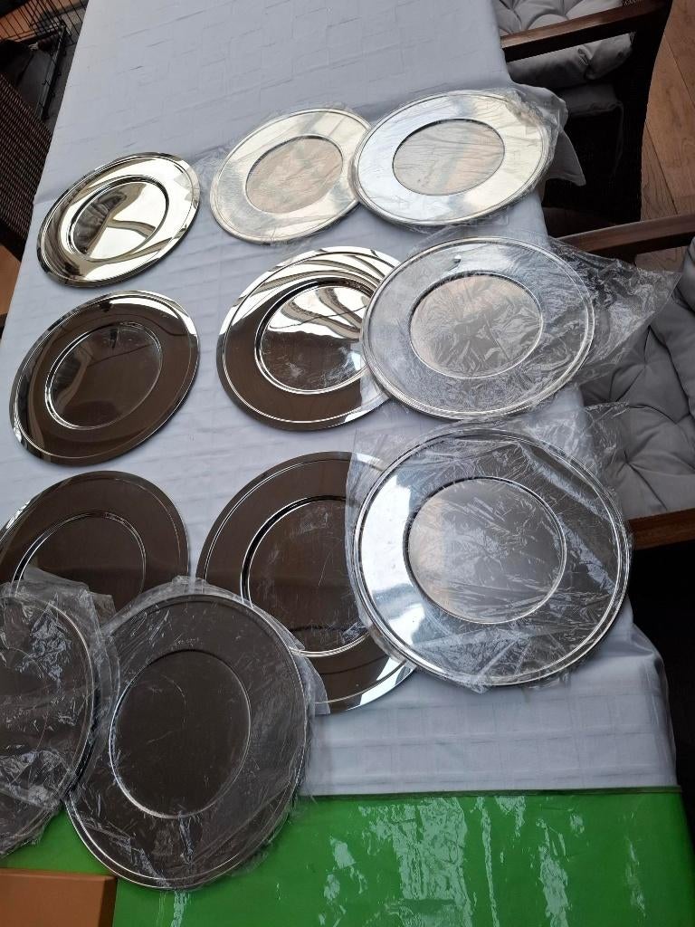 Onderzetborden  Inox 18/10 GUY DEGRENNE (6ST), Overige materialen, Gebruikt, Ophalen of Verzenden, Schaal of Schalen