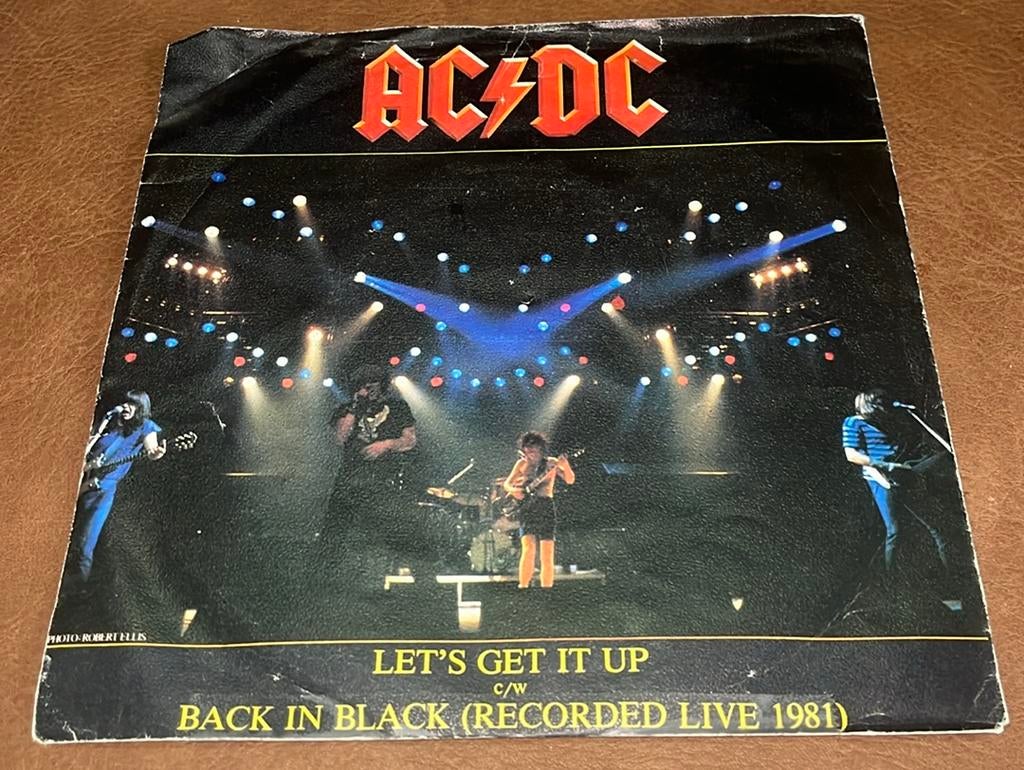 AC/DC - Let’s Get It Up/Back in Black -7” vinyl, Ophalen of Verzenden, Gebruikt