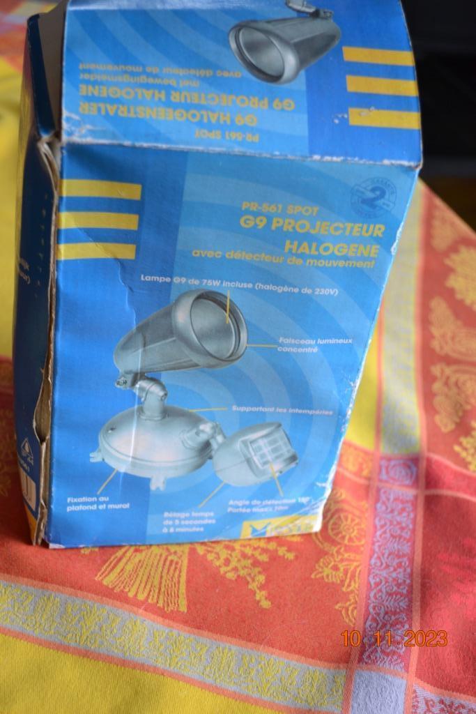 Projecteur halogène avec détecteur de mouvements, Enlèvement ou Envoi, Halogène