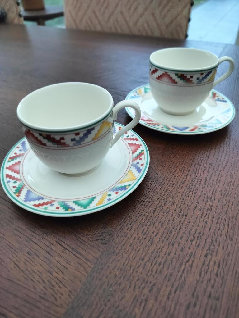 setje Villeroy en Boch, Indian look, Enlèvement ou Envoi