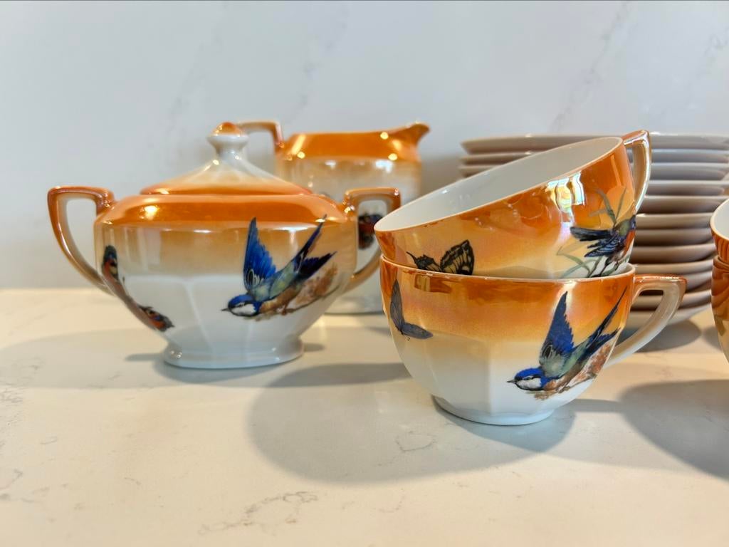 Thee-/koffieservies Victoria China Chechoslovakia, Ophalen