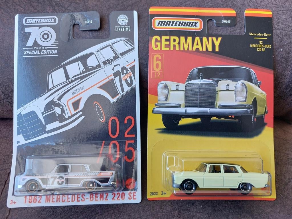 matchbox mercedes benz 220 se 1962, Ophalen of Verzenden, Nieuw, Auto, Matchbox