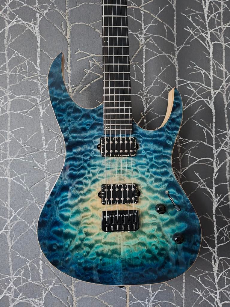Wel Guitars Elysium Cerulean Blue Burst 2023, Ophalen of Verzenden, Zo goed als nieuw, Solid body, Overige merken