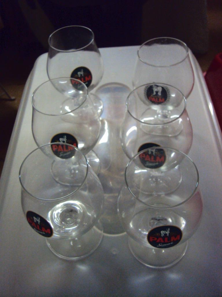 Verres à bière palmier, Collections, Enlèvement, Neuf, Verre ou Verres, Palm