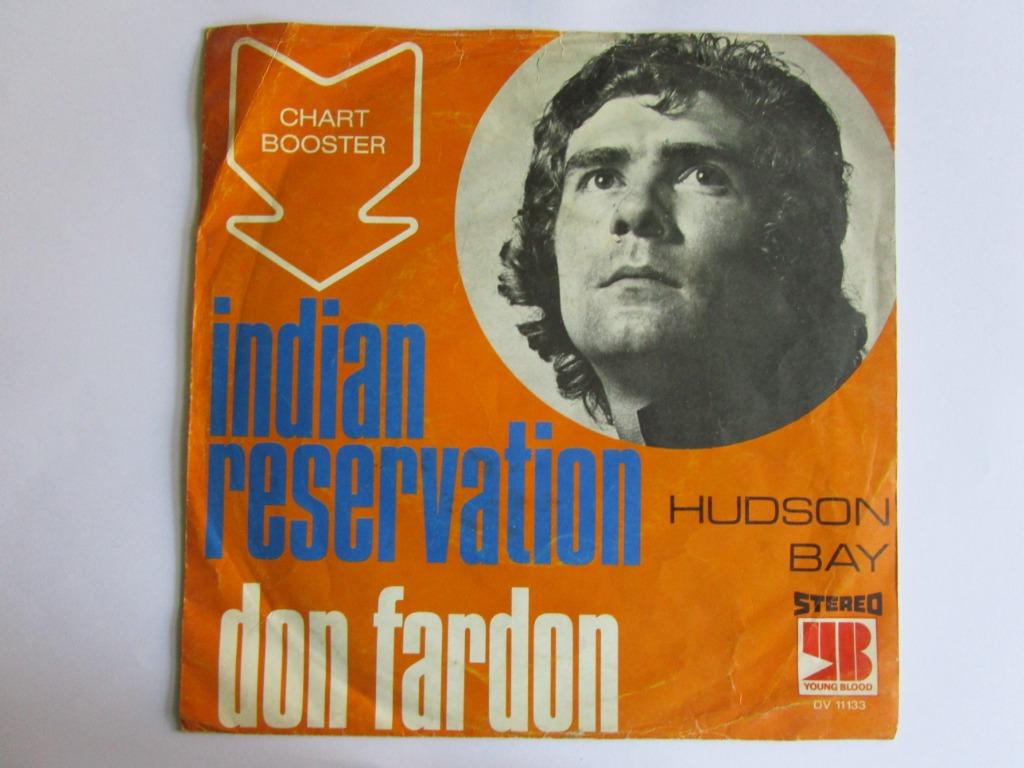 Don Fardon : Indian reservation. 1970, Cd's en Dvd's, Vinyl Singles, Gebruikt, 7 inch, Single, Ophalen of Verzenden