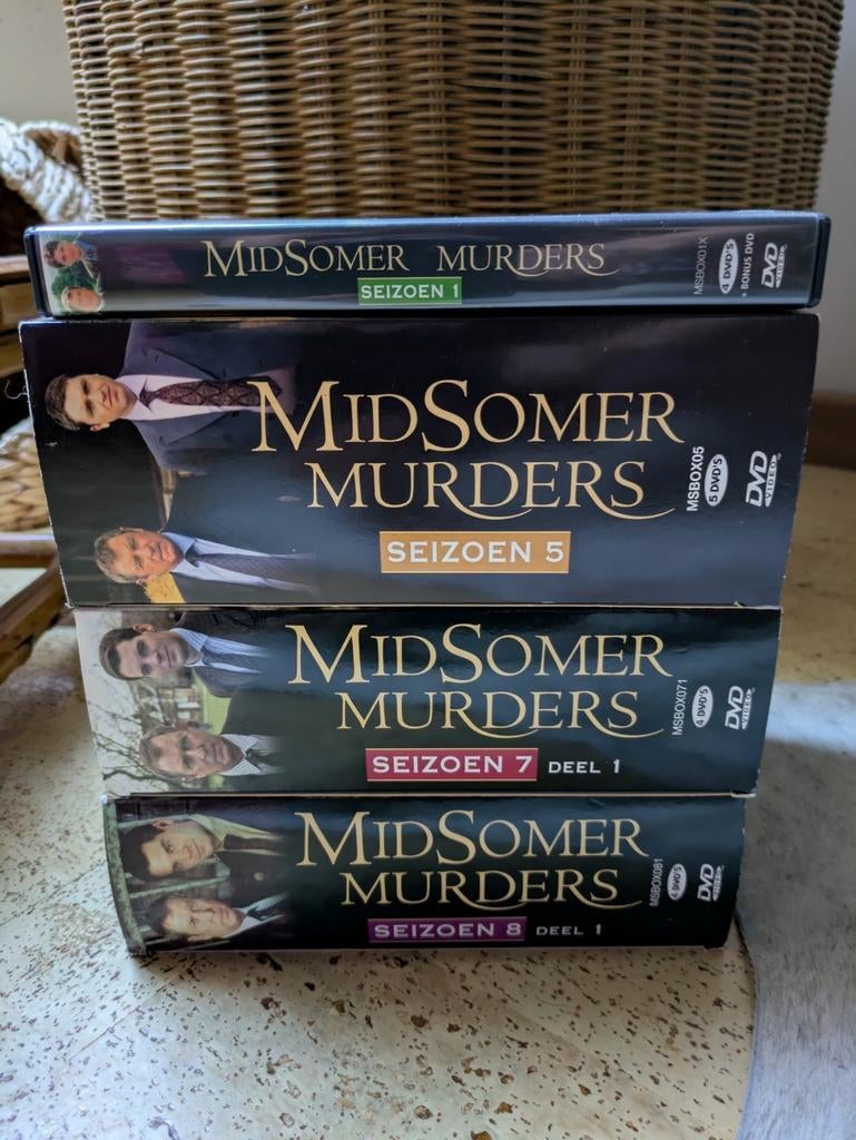 4 x dvd box Midsomer Murders / 20 eur samen, Ophalen of Verzenden, Gebruikt, Boxset