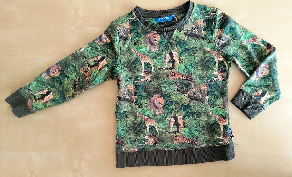 Mooie jungle-trui Someone, maat 116, Kinderen en Baby's, Kinderkleding | Maat 116, Trui of Vest, Ophalen of Verzenden, Zo goed als nieuw