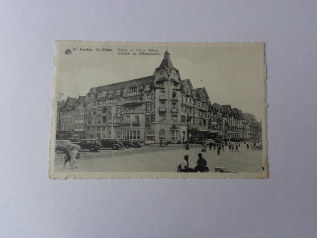 Oude postkaart uit Knokke Le Zoute, Ophalen