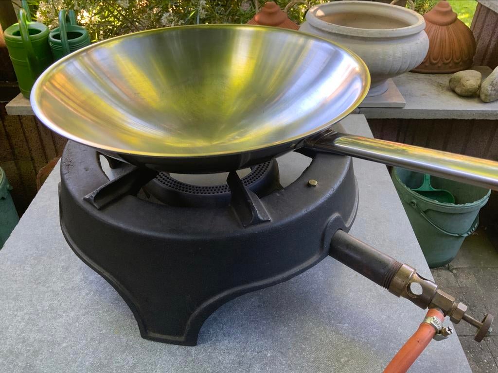Ronde wok met ronde bodem demeyere, Enlèvement, Comme neuf, Wok