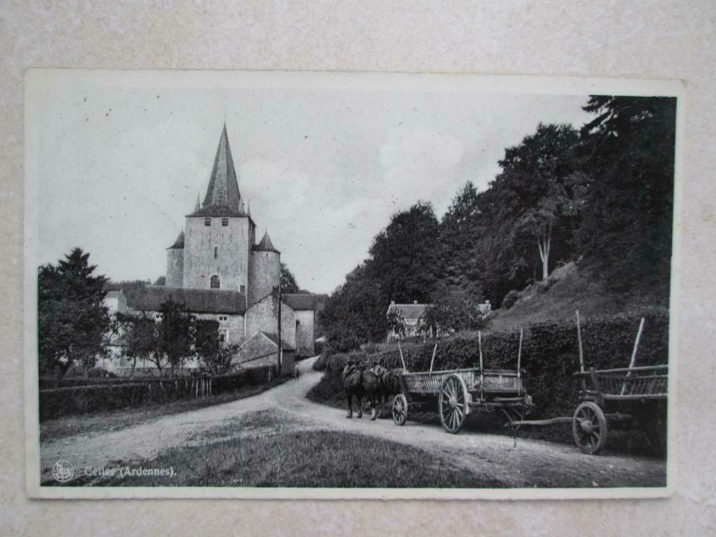oude postkaart van Celles (Ardennes), Collections, Cartes postales | Belgique, Envoi