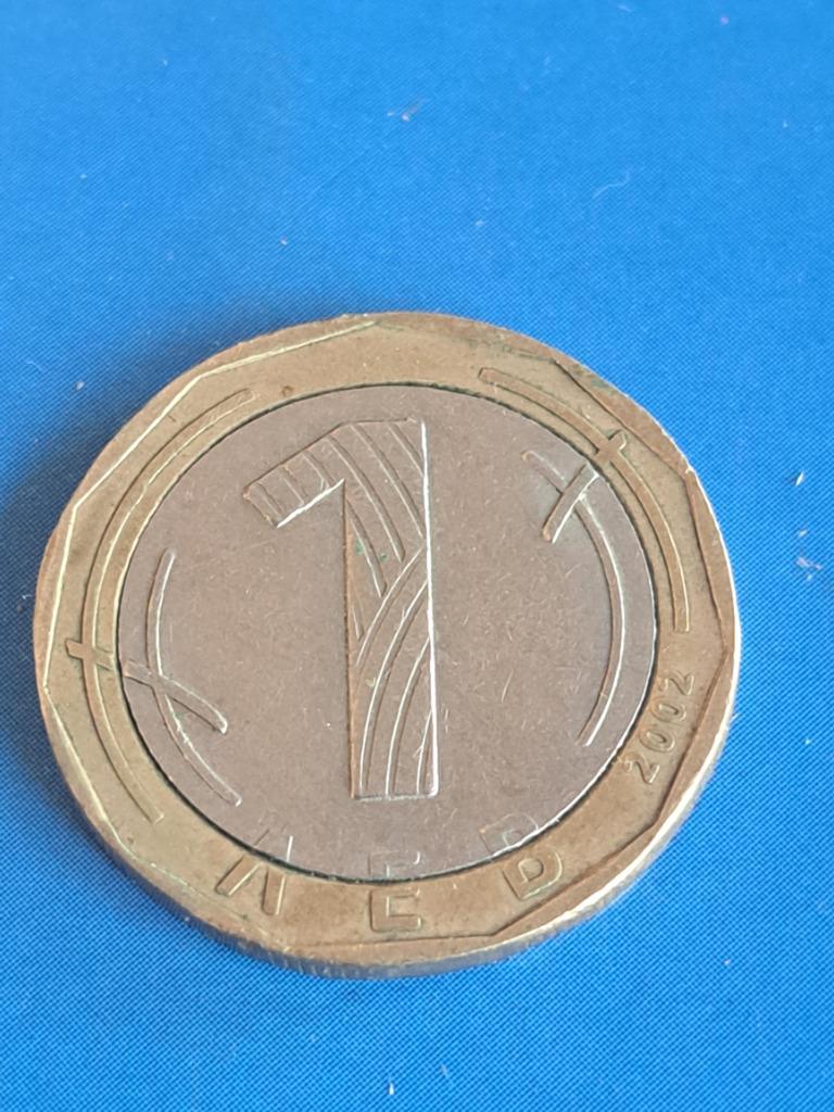 2002 Bulgarije 1 lev St. Ivan bi-metaal, Verzenden, Bulgarije, Losse munt