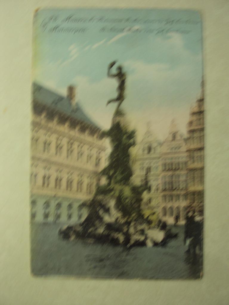 53055 - ANTWERPEN - DENKMAAL BRABO DOOR JEF LAMBEAUX, Verzenden, Antwerpen