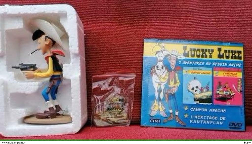 2009-LUCKY LUKE - LEBON - 15 CM- 1DVD-1 PORTE CLE-, Envoi