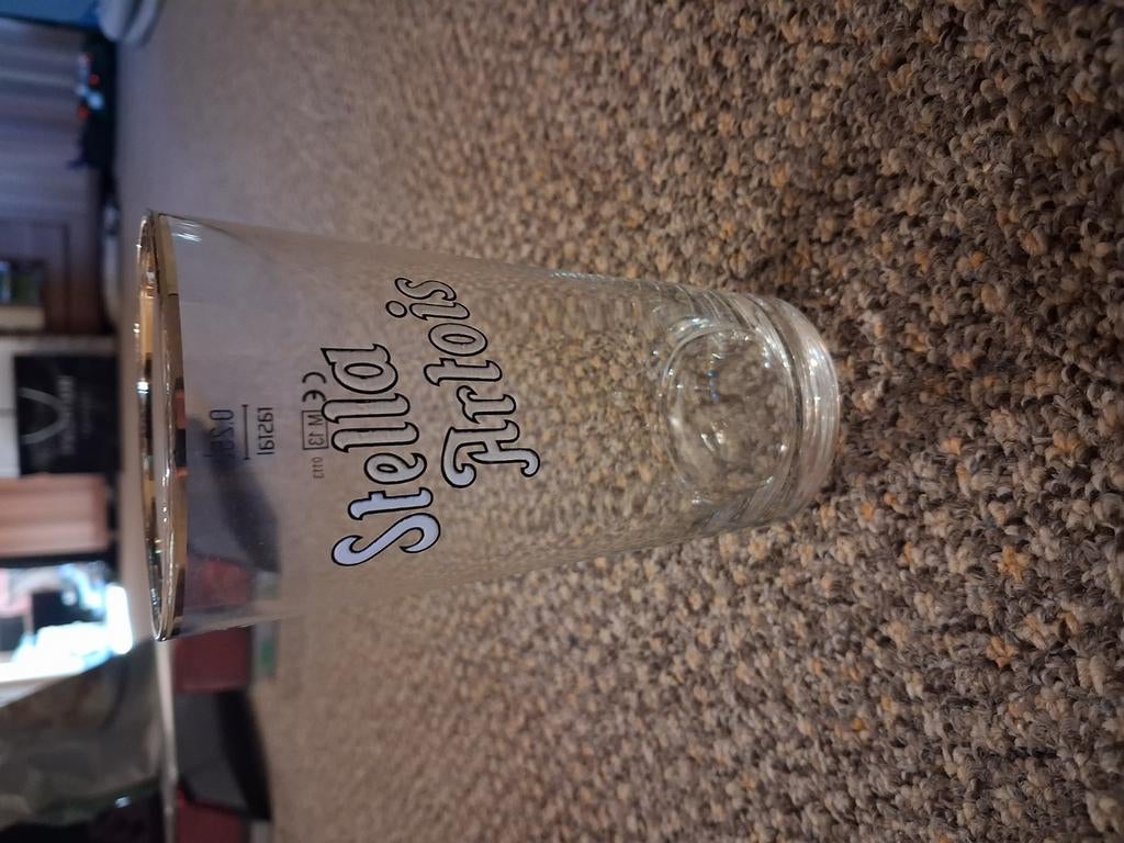 Stella. Boerke 25l 6 stuks, Verzamelen, Ophalen, Zo goed als nieuw, Bierglas