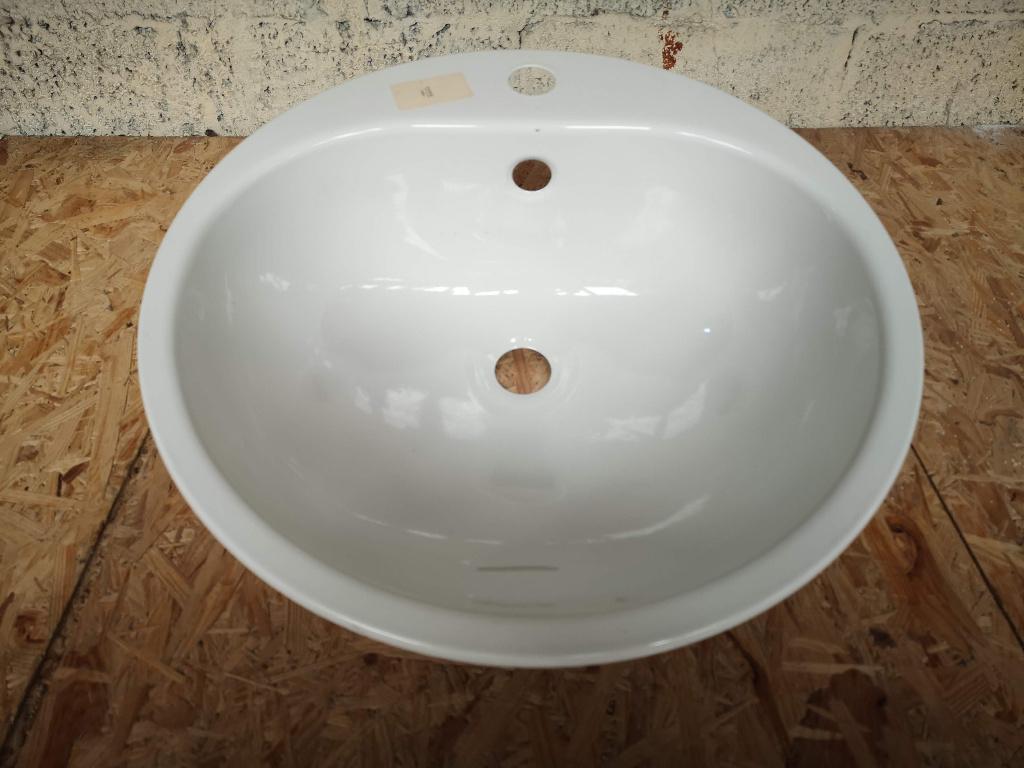 Lavabo émaillé à encastrer blanc, Bricolage & Construction, Enlèvement, Comme neuf, Lavabo