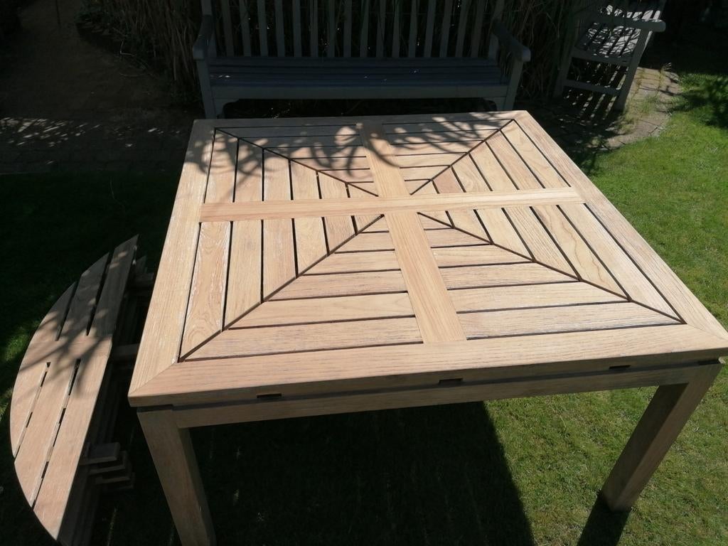 Tuintafel, Enlèvement, Comme neuf, Bois de teck