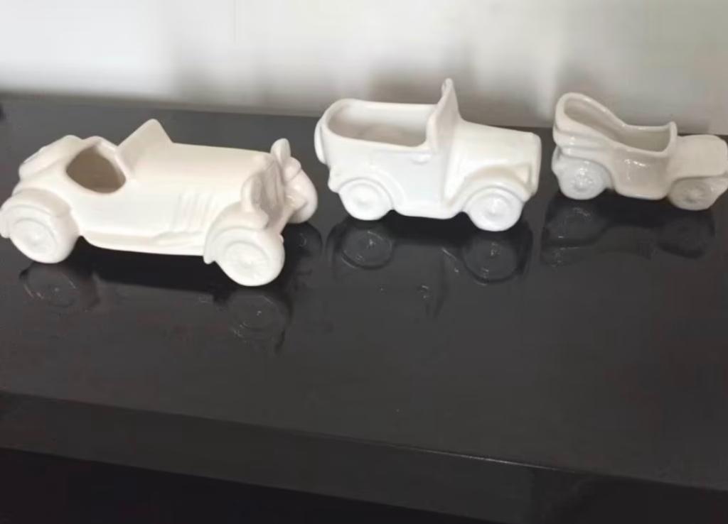 Ensemble de 3 figurines vintage en céramique, Enlèvement ou Envoi
