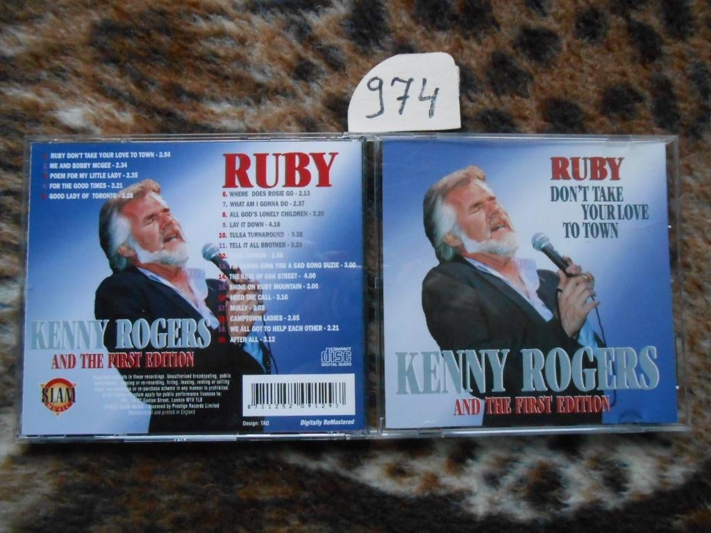 CD Kenny Rogers & The First Edition  Ruby, Ophalen of Verzenden, Gebruikt