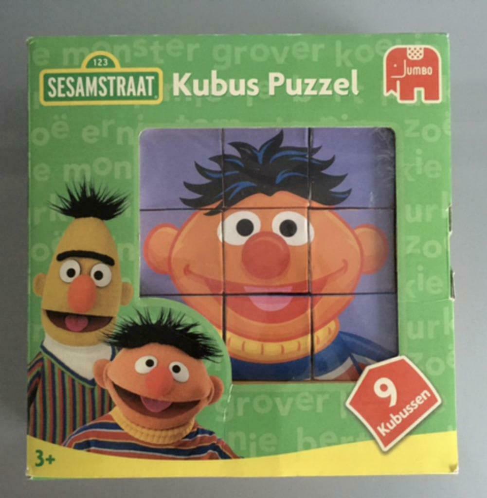 Jumbo Sesamstraat kubuspuzzel, Kinderen en Baby's, Ophalen, Zo goed als nieuw, 2 tot 4 jaar