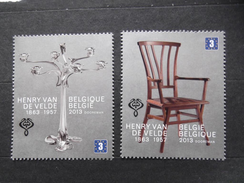 4365-4366 Henry Van de Velde MNH, Ophalen of Verzenden, Postfris, Frankeerzegel