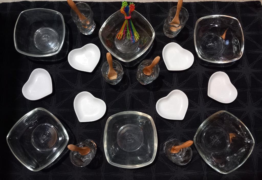 Set mooie aperitiefbekers en -glazen, Ophalen, Overige stijlen, Compleet servies, Glas