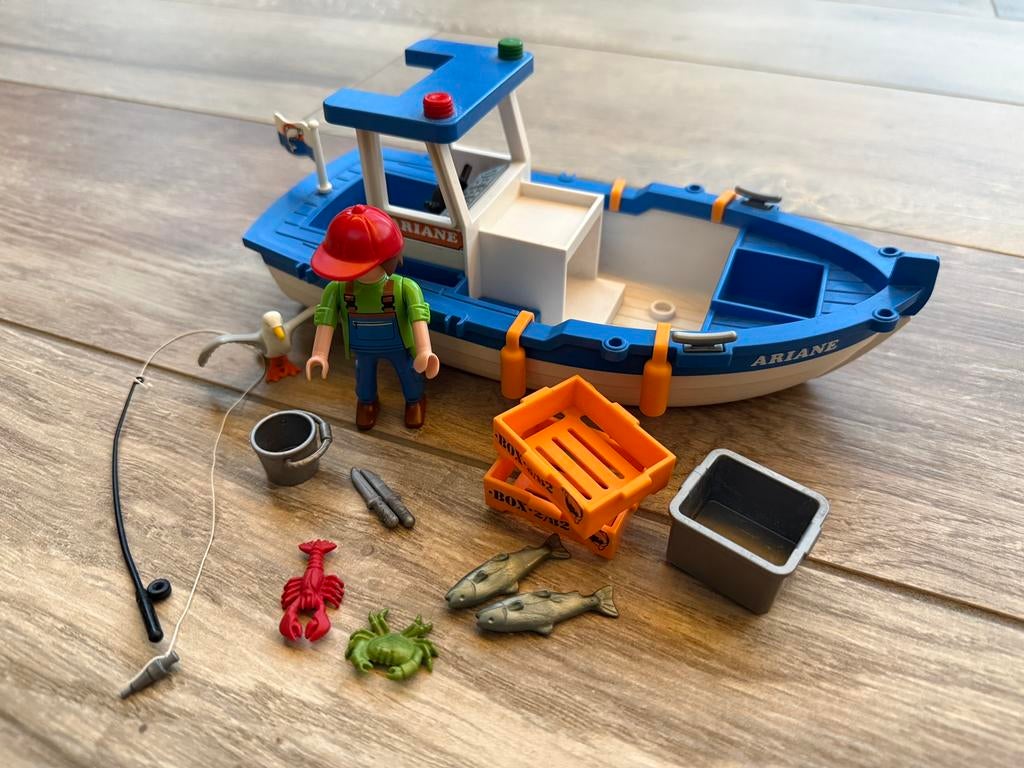 Playmobil vissersboot, Ophalen, Zo goed als nieuw