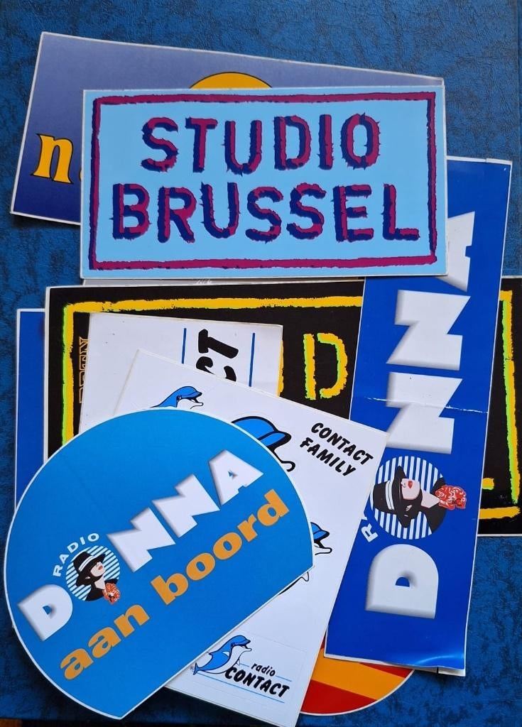 Verschillende sticker radio zenders, Ophalen of Verzenden, Gebruikt