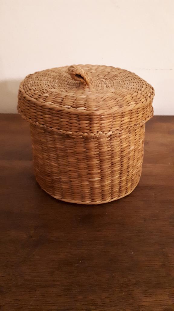 Manden set 2 zeegras met deksel, Ophalen of Verzenden